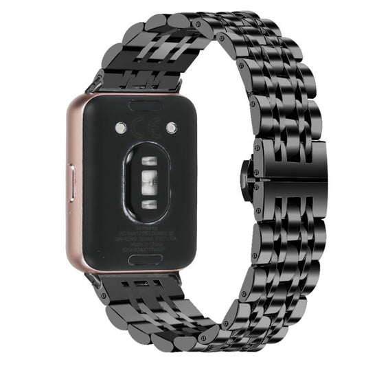 Seven Beads Butterfly Clasp Stainless Steel Watch Band, For Honor Watch X5