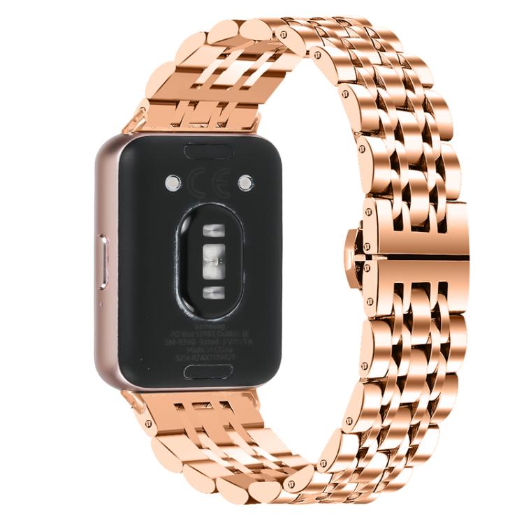 Seven Beads Butterfly Clasp Stainless Steel Watch Band, For Honor Watch X5