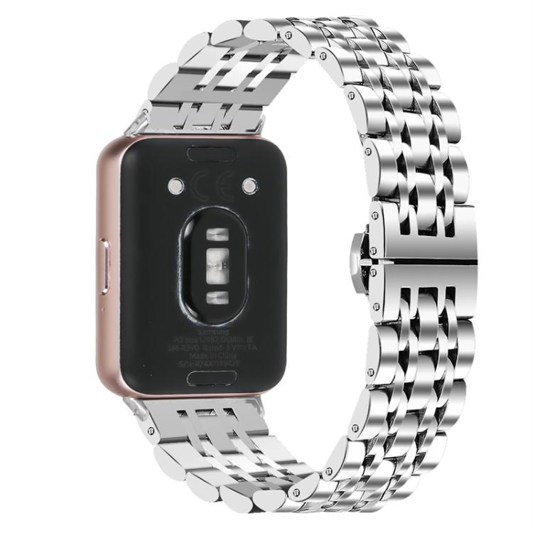 Seven Beads Butterfly Clasp Stainless Steel Watch Band, For Honor Watch X5