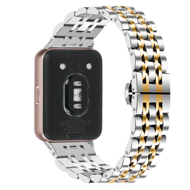 Seven Beads Butterfly Clasp Stainless Steel Watch Band, For Honor Watch X5