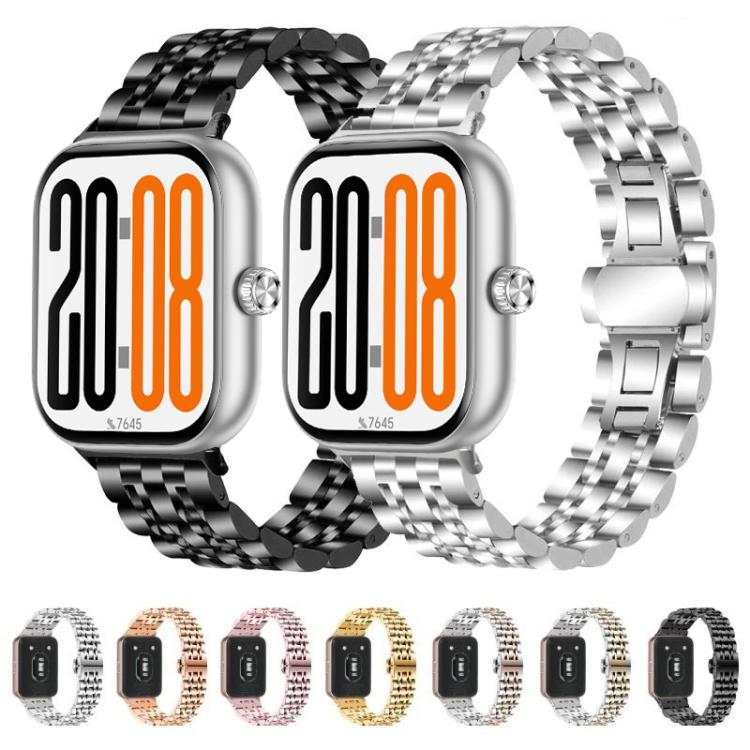 Seven Beads Butterfly Clasp Stainless Steel Watch Band, For Honor Watch X5