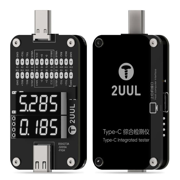 2UUL PW32 Type-C Port Comprehensive Diagnostic Tester with Real-Time Charging Detection, 2UUL PW32