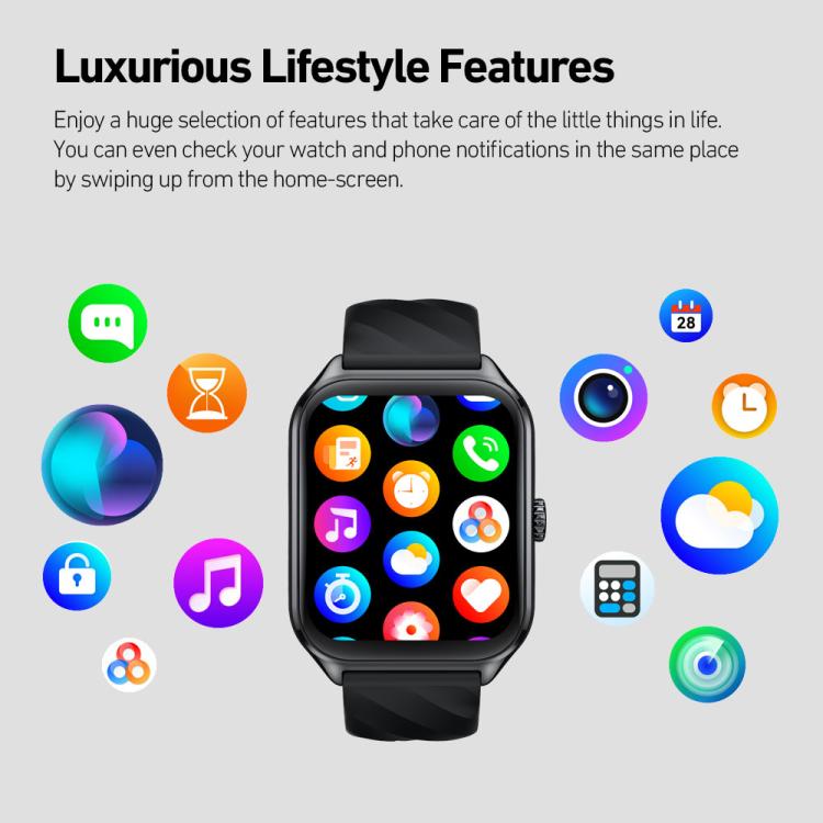 Zeblaze GTS 4 1.94 inch AMOLED Screen IP68 Waterproof Sports Fitness Smart Watch