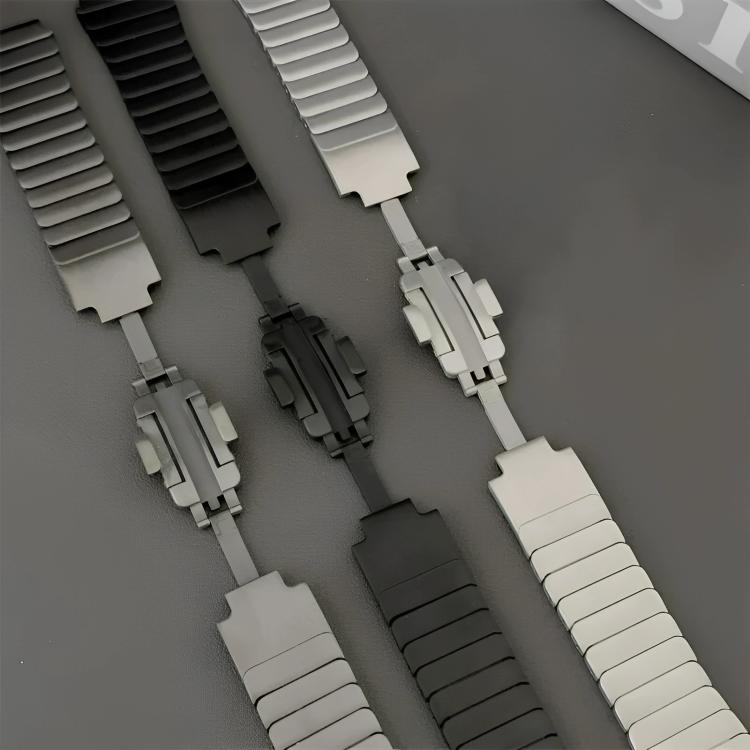 One Beads Dual-Press Butterfly Buckle Stainless Steel Watch Band, For Xiaomi Band 10 Pro / Redmi Watch 6 / 5