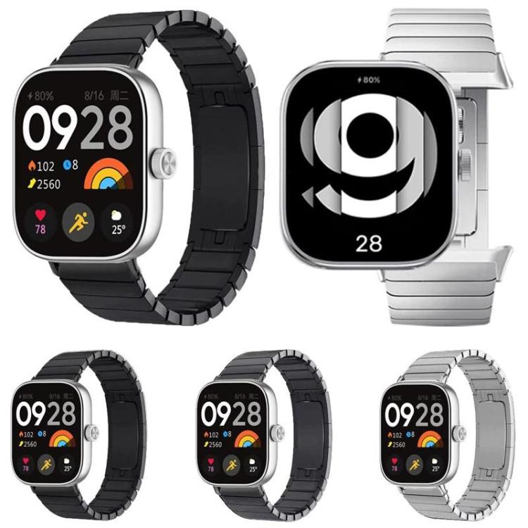 One Beads Dual-Press Butterfly Buckle Titanium Alloy Watch Band, For Xiaomi Band 10 Pro / Redmi Watch 6 / 5