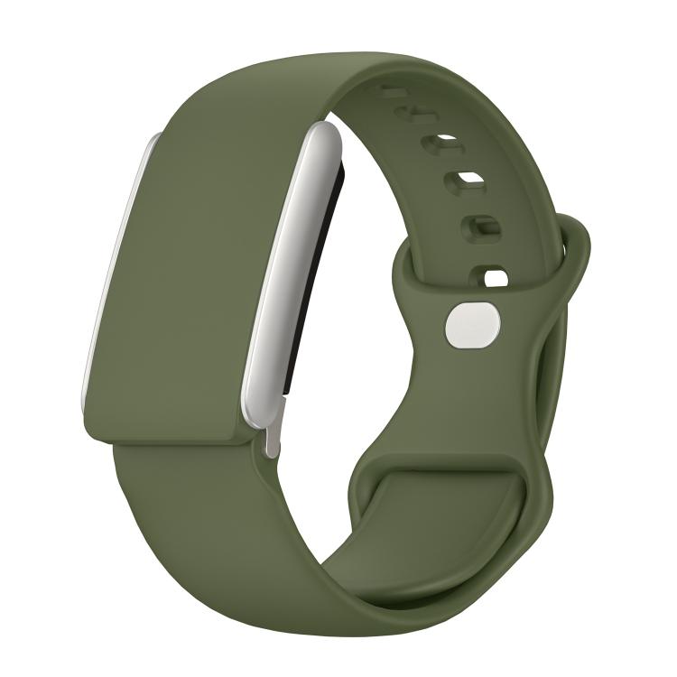 Solid Color Butterfly Buckle Silicone Watch Band, For WHOOP 5.0 Electrocardiogram, For WHOOP 5.0 Regular