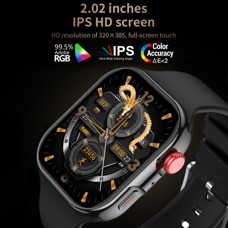 CY39 2.02 inch HD Color Screen Sports Smart Watch Supports Bluetooth Call, Health Monitoring