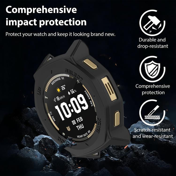 xDfind Half Coverage Hollow TPU Watch Protective Cover, For Amazfit T-Rex 3 Pro 44mm, For Amazfit T-Rex 3 Pro 48mm