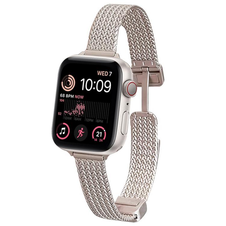 xDfind Wheat Ear Magnetic Buckle Stainless Steel Watch Band, For Apple Watch 42 / 44 / 45 / 46 / 49mm, For Apple Watch 38 / 40 / 41 / S10 42mm