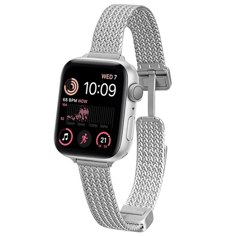 xDfind Wheat Ear Magnetic Buckle Stainless Steel Watch Band, For Apple Watch 42 / 44 / 45 / 46 / 49mm, For Apple Watch 38 / 40 / 41 / S10 42mm