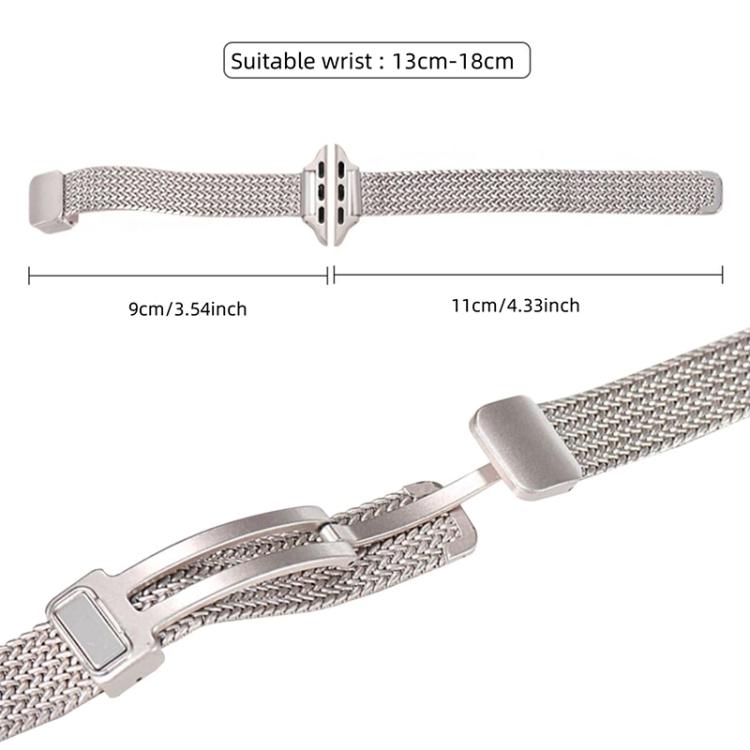 xDfind Wheat Ear Magnetic Buckle Stainless Steel Watch Band, For Apple Watch 42 / 44 / 45 / 46 / 49mm, For Apple Watch 38 / 40 / 41 / S10 42mm