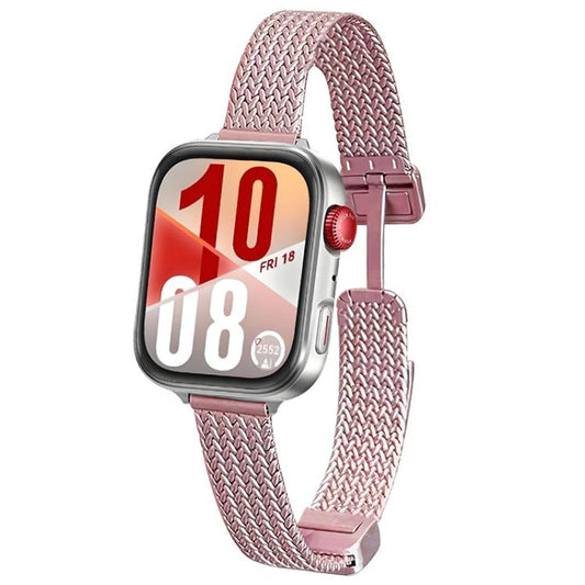 xDfind Wheat Ear Magnetic Buckle Stainless Steel Watch Band, For Huawei Watch Fit4 Pro / Fit4 / Fit3, For Huawei Band 10 / 9 / 8