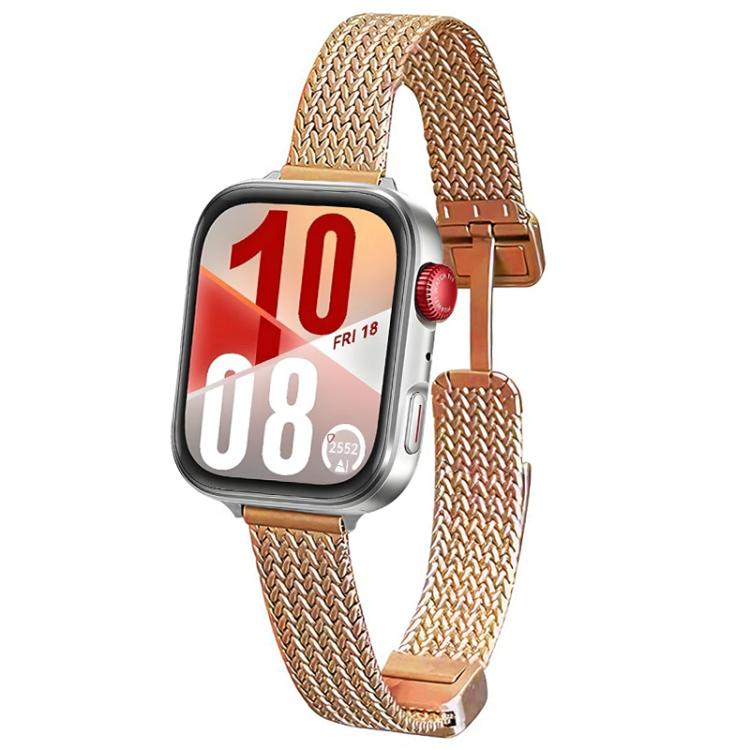 xDfind Wheat Ear Magnetic Buckle Stainless Steel Watch Band, For Huawei Watch Fit4 Pro / Fit4 / Fit3, For Huawei Band 10 / 9 / 8