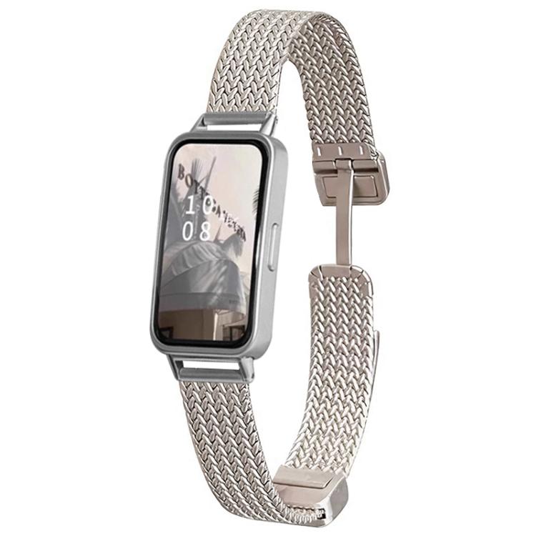xDfind Wheat Ear Magnetic Buckle Stainless Steel Watch Band, For Huawei Watch Fit4 Pro / Fit4 / Fit3, For Huawei Band 10 / 9 / 8