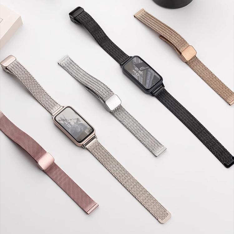 xDfind Wheat Ear Magnetic Buckle Stainless Steel Watch Band, For Huawei Watch Fit4 Pro / Fit4 / Fit3, For Huawei Band 10 / 9 / 8