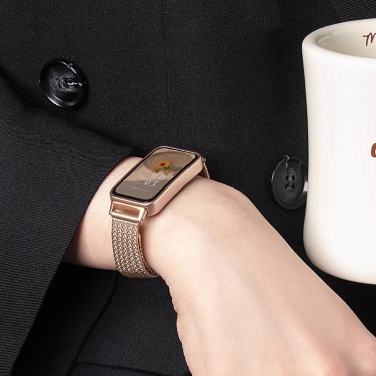 xDfind Wheat Ear Magnetic Buckle Stainless Steel Watch Band, For Huawei Watch Fit4 Pro / Fit4 / Fit3, For Huawei Band 10 / 9 / 8