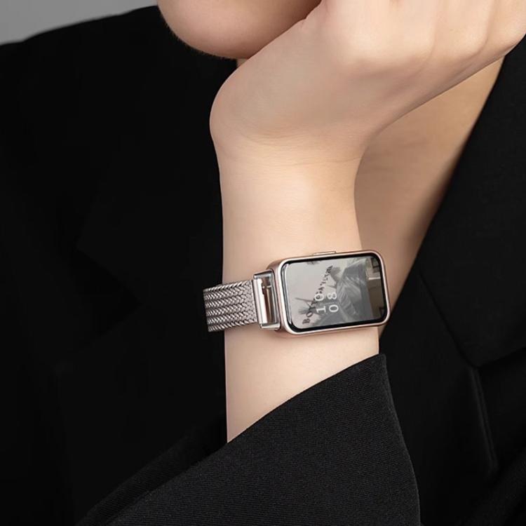 xDfind Wheat Ear Magnetic Buckle Stainless Steel Watch Band, For Huawei Watch Fit4 Pro / Fit4 / Fit3, For Huawei Band 10 / 9 / 8