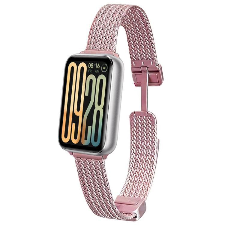 xDfind Wheat Ear Magnetic Buckle Stainless Steel Watch Band, For Xiaomi Band 10 Pro / 9 Pro / Redmi Watch 6, For Xiaomi Smart Band 10 / 9 / 8 NFC