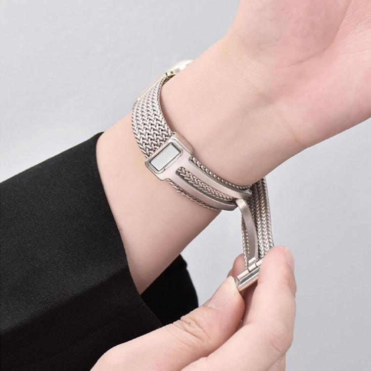 xDfind Wheat Ear Magnetic Buckle Stainless Steel Watch Band, For Xiaomi Band 10 Pro / 9 Pro / Redmi Watch 6, For Xiaomi Smart Band 10 / 9 / 8 NFC