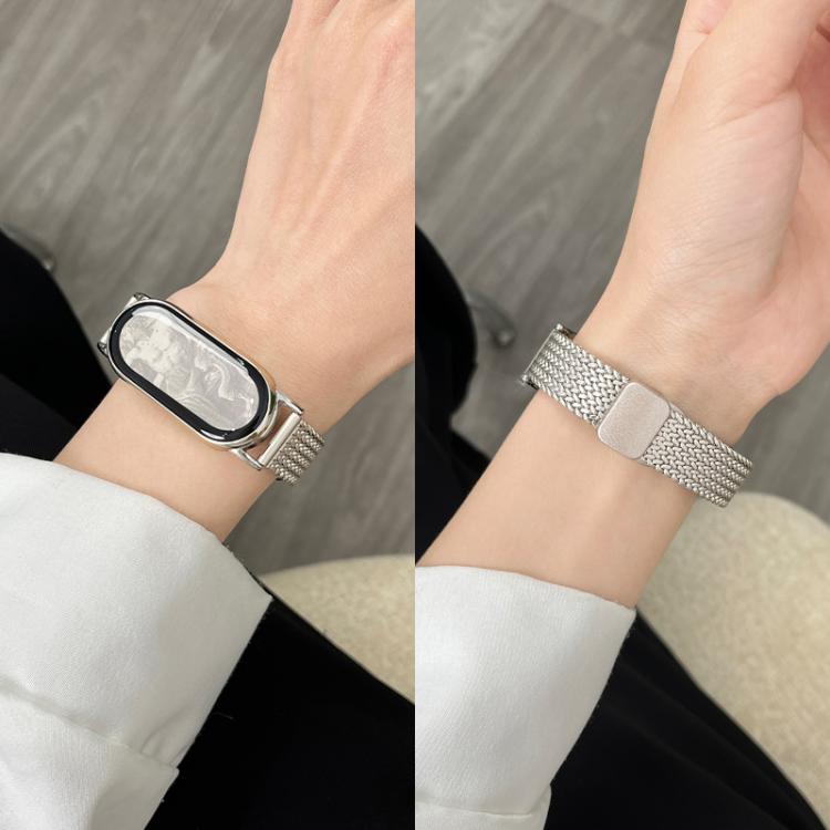 xDfind Wheat Ear Magnetic Buckle Stainless Steel Watch Band, For Xiaomi Band 10 Pro / 9 Pro / Redmi Watch 6, For Xiaomi Smart Band 10 / 9 / 8 NFC