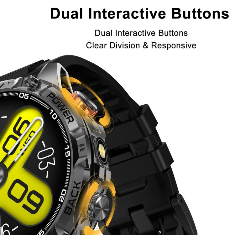 YK16 1.7 inch Sports Smart Watch Supports Heart Rate / Sleep Monitoring
