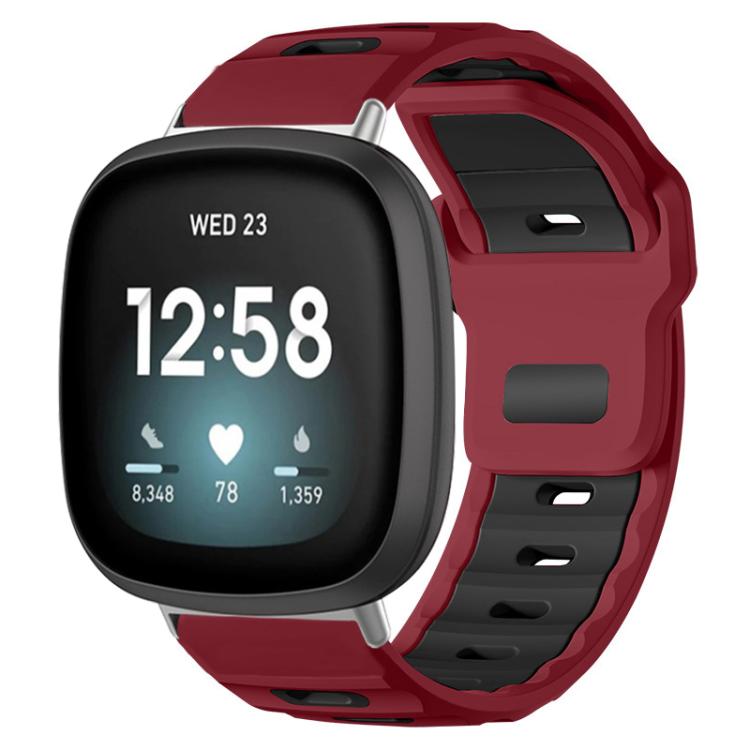 xDfind Flat-head Dual-color Silicone Watch Band, For Fitbit Versa 4 / 3 / Sense2 / 1