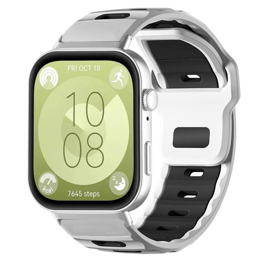 xDfind Flat-head Dual-color Silicone Watch Band, For Huawei Watch Fit4 Pro / Fit4 / Fit3