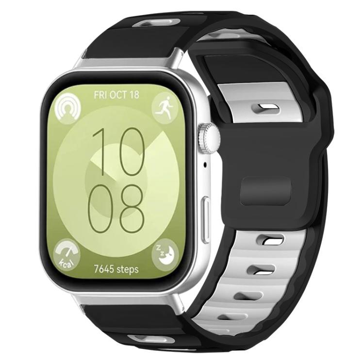 xDfind Flat-head Dual-color Silicone Watch Band, For Huawei Watch Fit4 Pro / Fit4 / Fit3