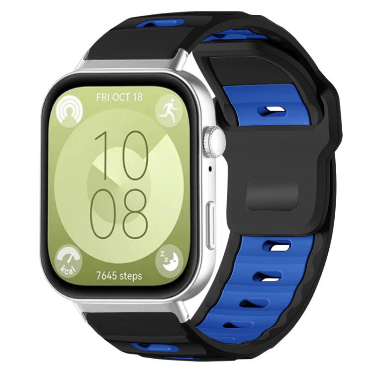 xDfind Flat-head Dual-color Silicone Watch Band, For Huawei Watch Fit4 Pro / Fit4 / Fit3