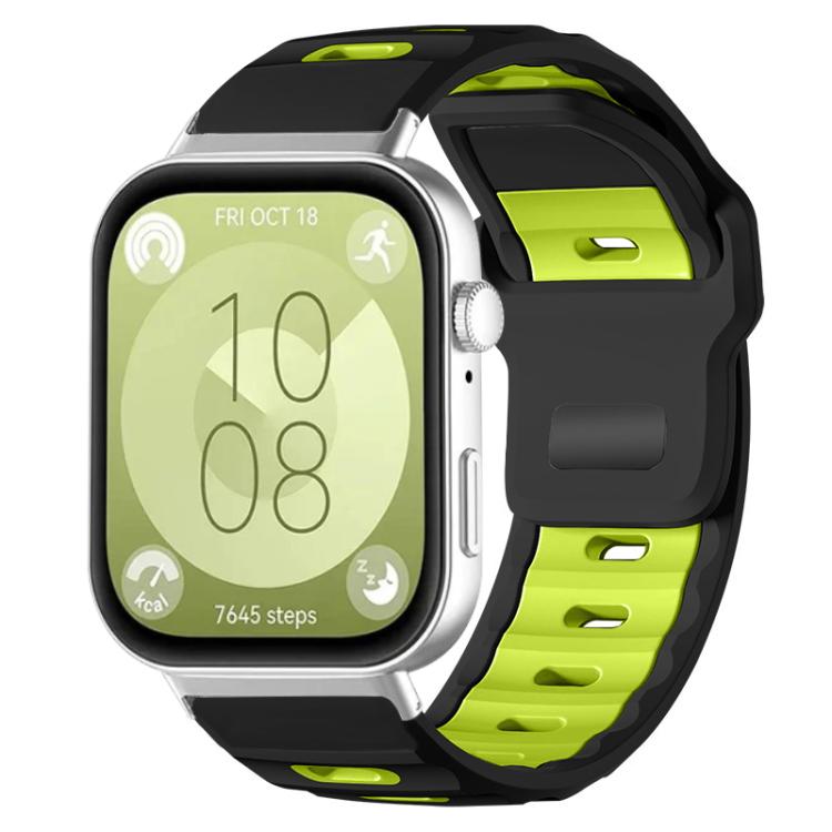 xDfind Flat-head Dual-color Silicone Watch Band, For Huawei Watch Fit4 Pro / Fit4 / Fit3