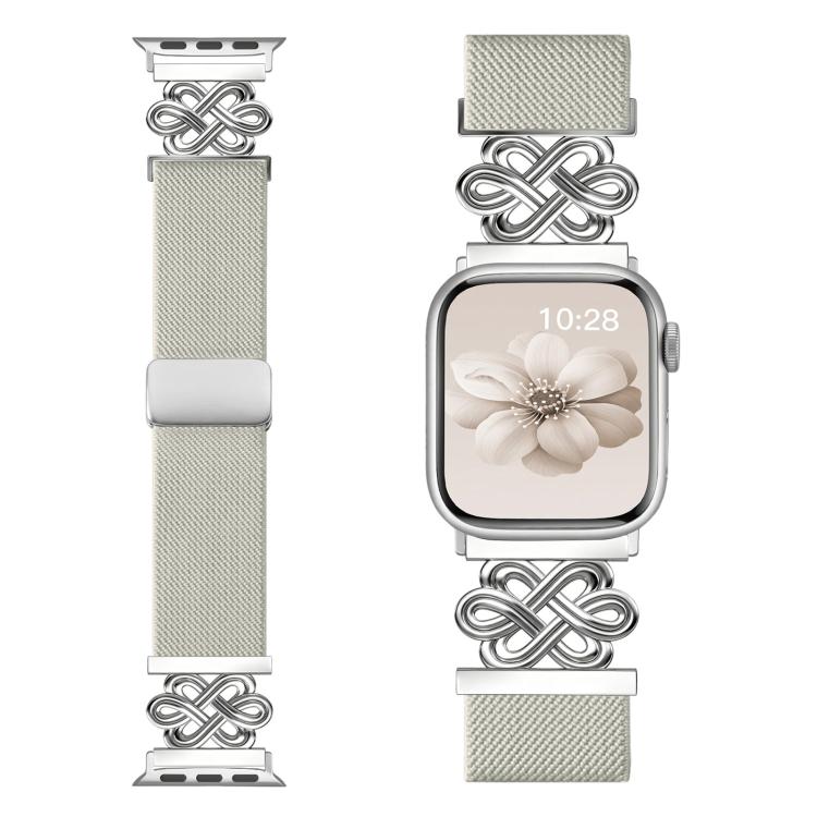 xDfind Chinese Knot Nylon Braided Magnetic Buckle Watch Band, For Apple Watch 42 / 44 / 45 / 46 / 49mm, For Apple Watch 38 / 40 / 41 / S11 42mm