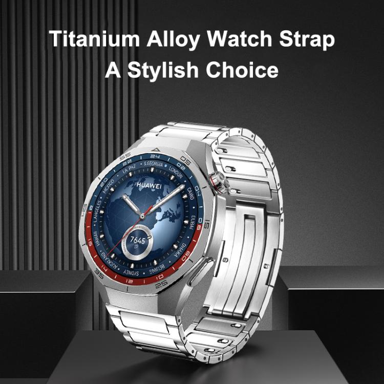 H-Shaped Detachable Press Folding Clasp Titanium Alloy Watch Band, 22mm
