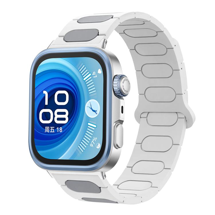 Oval Magnetic Silicone Watch Band, For Huawei Watch Fit4 / Fit4 Pro / Fit3