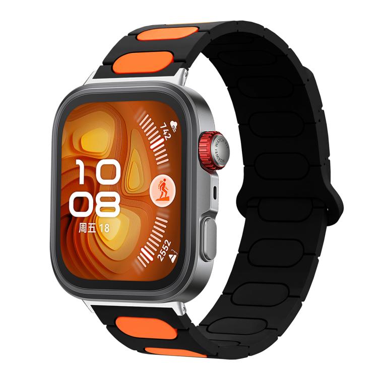 Oval Magnetic Silicone Watch Band, For Huawei Watch Fit4 / Fit4 Pro / Fit3