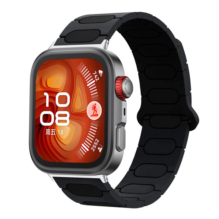 Oval Magnetic Silicone Watch Band, For Huawei Watch Fit4 / Fit4 Pro / Fit3