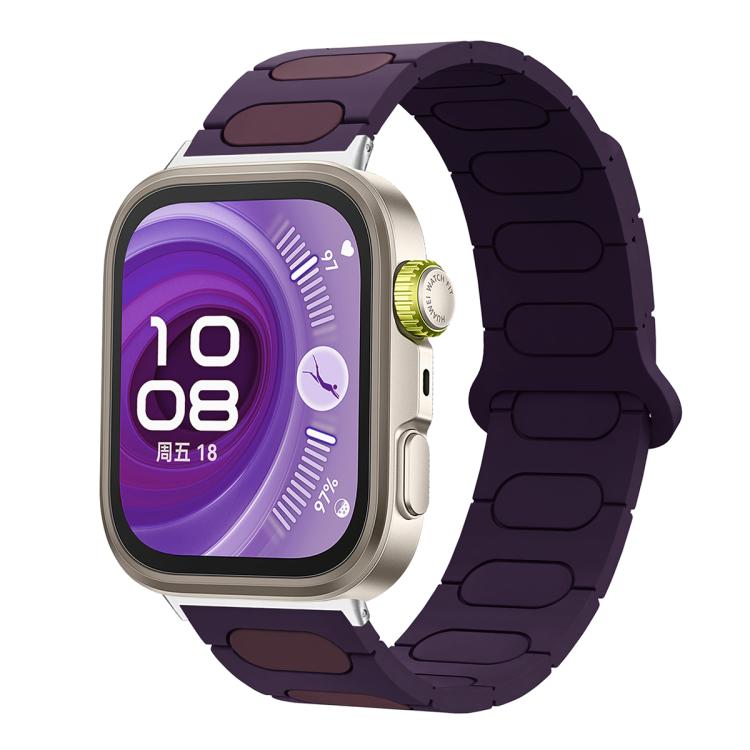 Oval Magnetic Silicone Watch Band, For Huawei Watch Fit4 / Fit4 Pro / Fit3