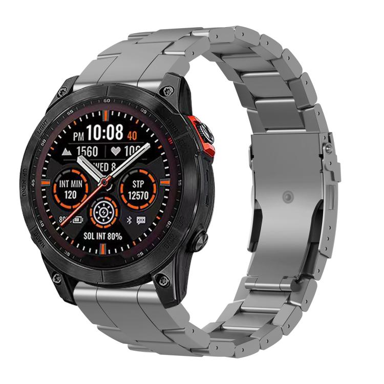 Safety Bckle Titanium Alloy Quick Release Watch Band, For Garmin 26mm, For Garmin 22mm