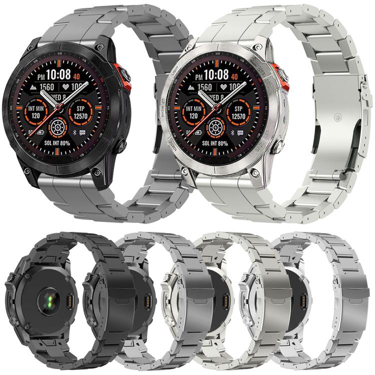 Safety Bckle Titanium Alloy Quick Release Watch Band, For Garmin 26mm, For Garmin 22mm