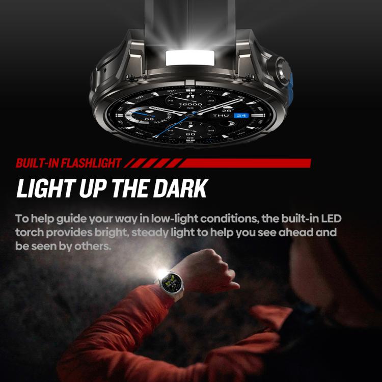 T-Rex 1.43 inch AMOLED Display Rugged Smart Watch with Built-in Flashlight