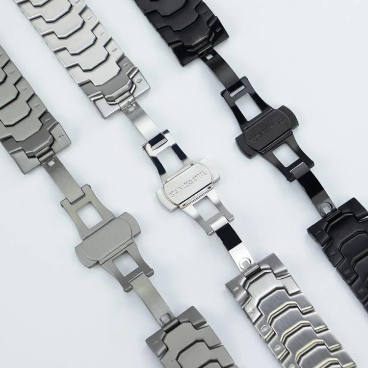 Iron Man Butterfly Buckle Aluminum Alloy Watch Band, For Google Pixel Watch 4 / 3 45mm