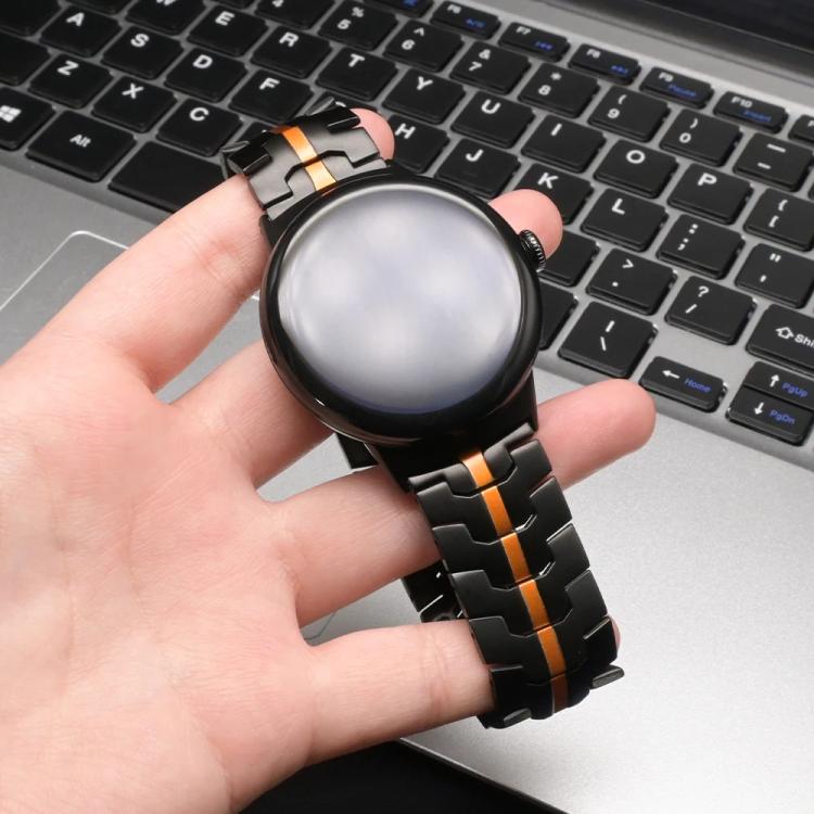 Iron Man Butterfly Buckle Aluminum Alloy Watch Band, For Google Pixel Watch 4 / 3 45mm