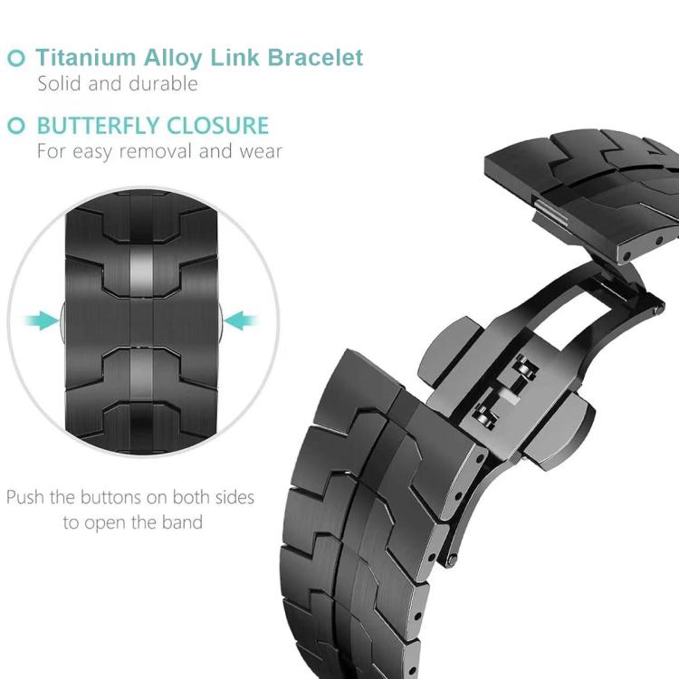 Iron Man Butterfly Buckle Aluminum Alloy Watch Band, For Google Pixel Watch 4 / 3 45mm