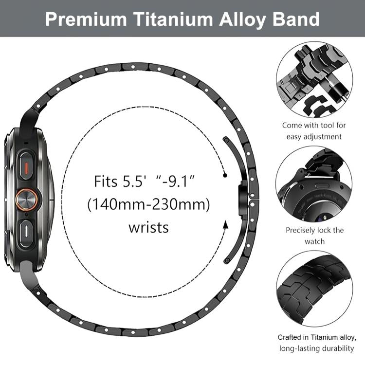 Iron Man Butterfly Buckle Aluminum Alloy Watch Band, For Google Pixel Watch 4 / 3 45mm
