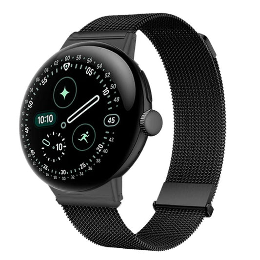 Loop Dual Magnetic Buckle Milanese Stainless Steel Watch Band, For Google Pixel Watch 4 / 3 / 2 / 1 41mm