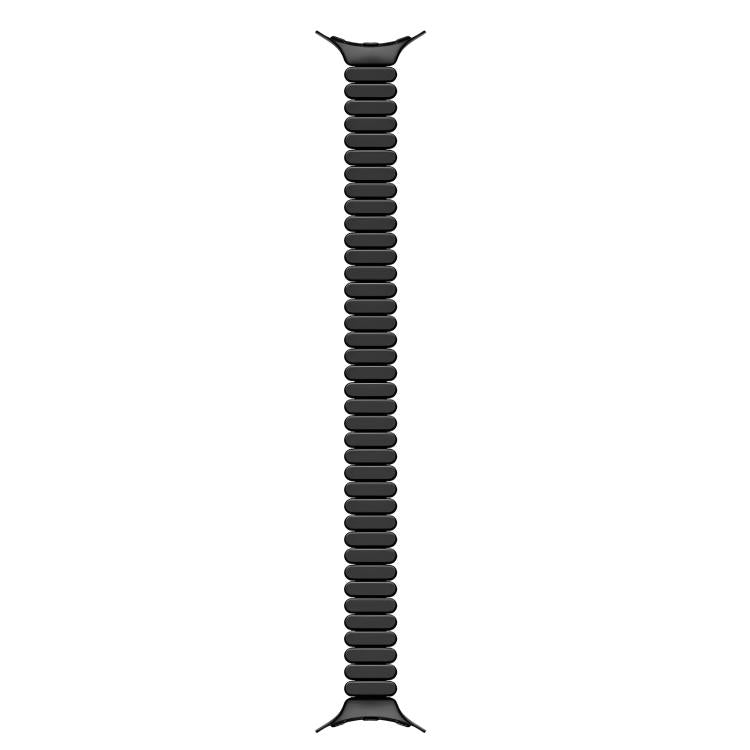 Slim Oval One Bead Butterfly Buckle Stainless Steel Watch Band, For Google Pixel Watch 4 / 3 / 2 / 1 41mm