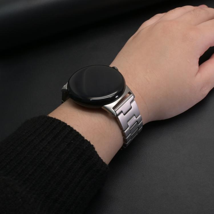 H-Shaped Butterfly Clasp Stainless Steel Watch Band, For Google Pixel Watch 4 / 3 45mm
