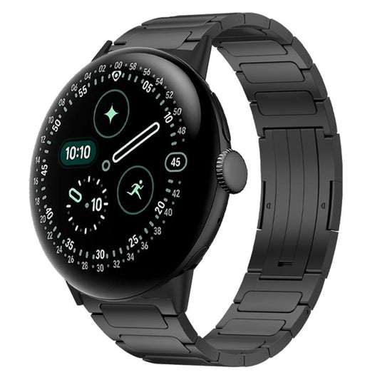 I-Shaped Folding Buckle Titanium Alloy Watch Band, For Google Pixel Watch 4 / 3 45mm