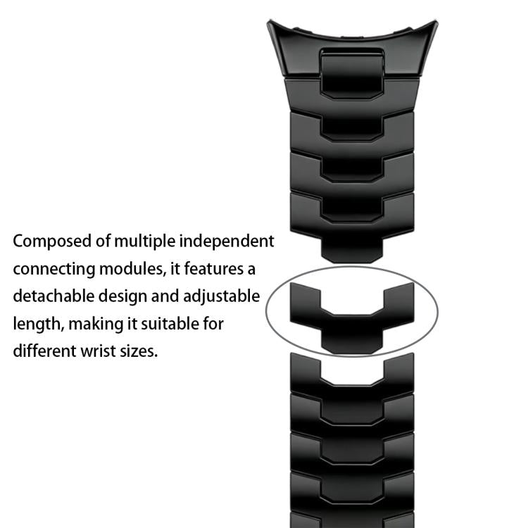 Integrated Iron Man Safety Buckle Titanium Alloy Watch Band, For Google Pixel Watch 4 / 3 45mm