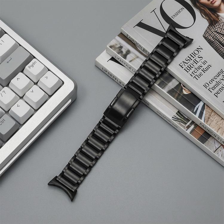 Three Beads Turtle Buckle Titanium Alloy Watch Band, For Google Pixel Watch 4 / 3 45mm