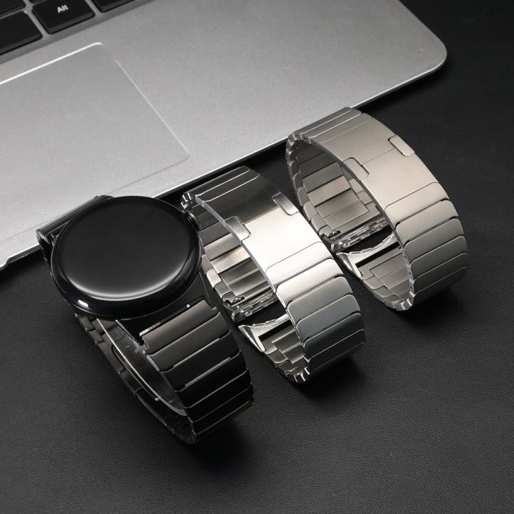 One Bead Folding Buckle Side Release Stainless Steel Watch Band, For Google Pixel Watch 4 / 3 45mm